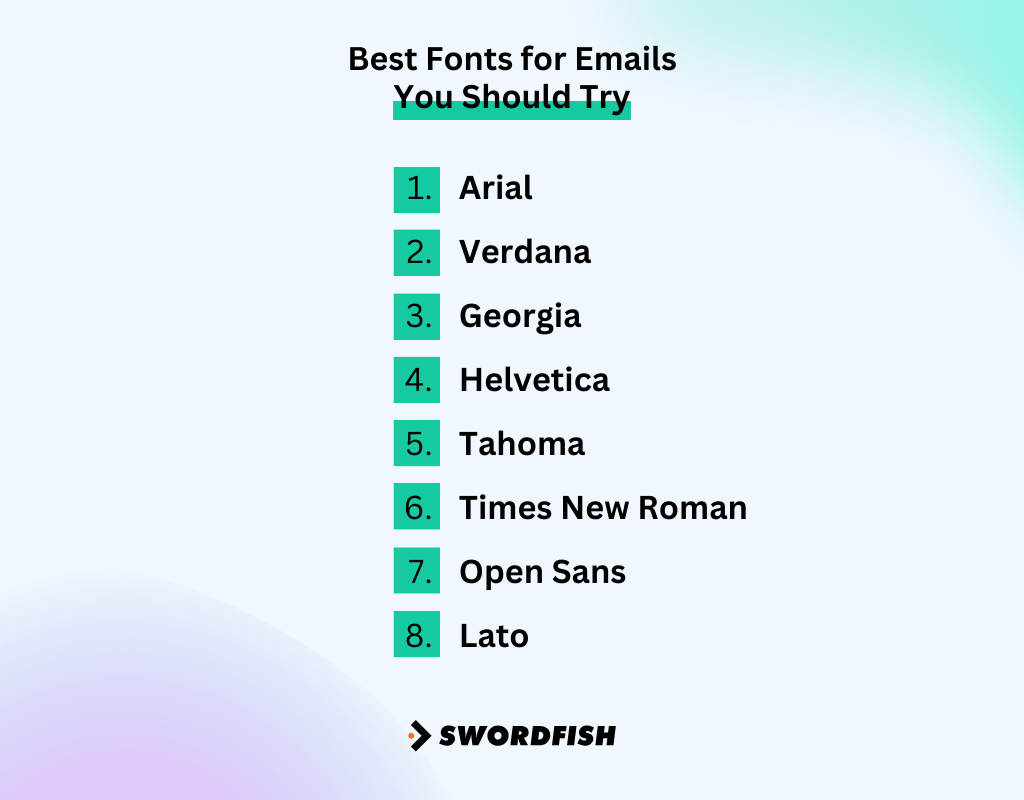 Choosing the 8 Best Font for Emails A Guide to Professional