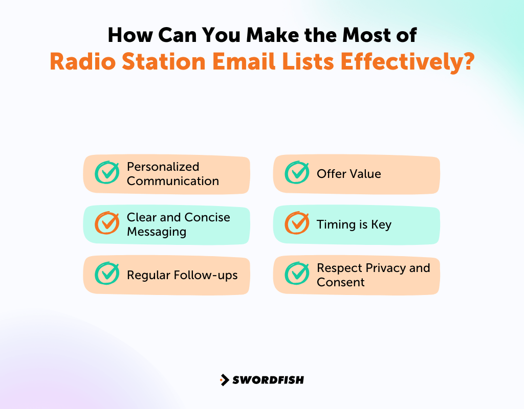 Radio Station Email List to Connect with Broadcasters Today! Swordfish