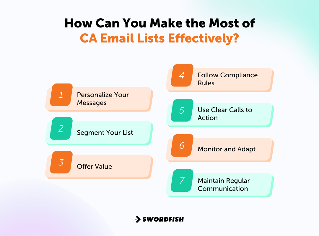 How Can You Make the Most of CA Email Lists Effectively