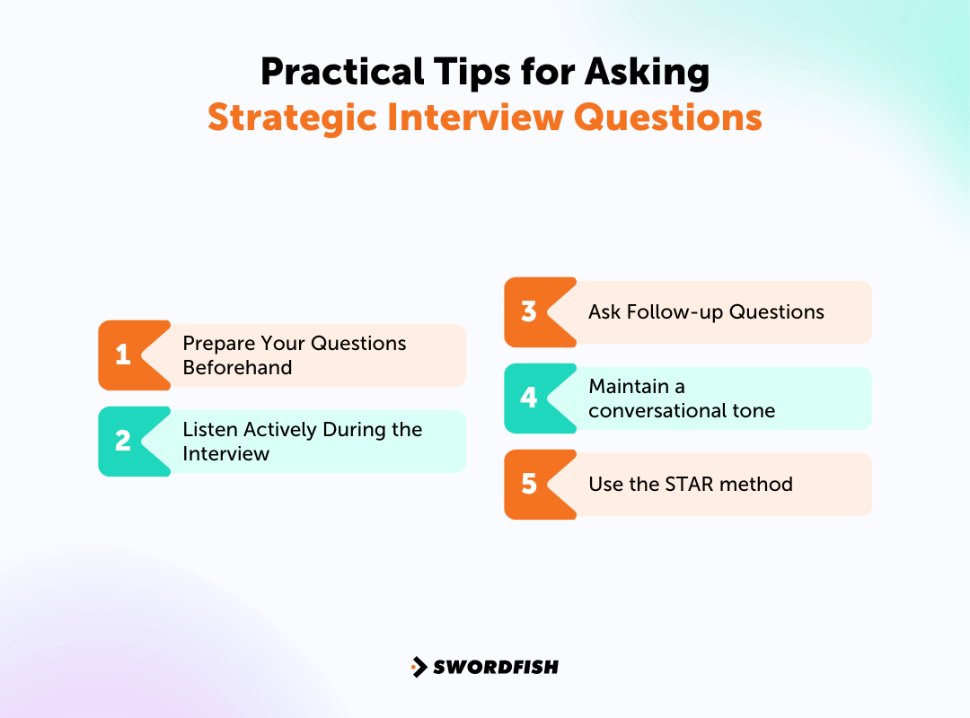 Practical Tips for Asking Strategic Interview Questions