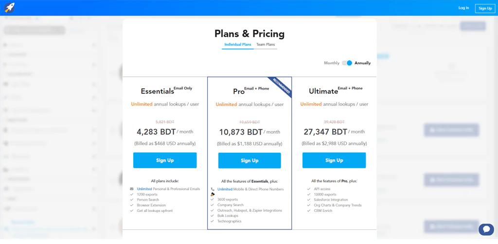 RocketReach Pricing