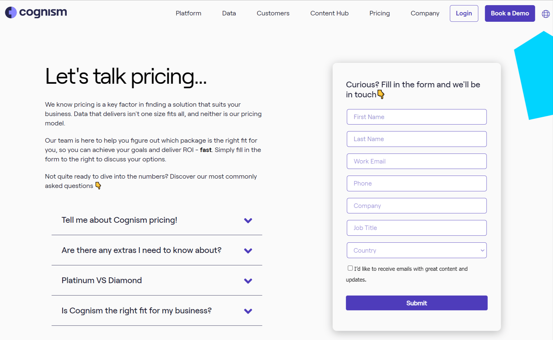 Cognism Pricing