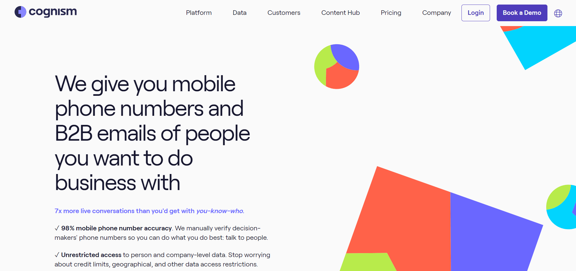 Cognism Homepage