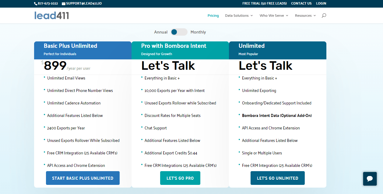 Lead411 Pricing