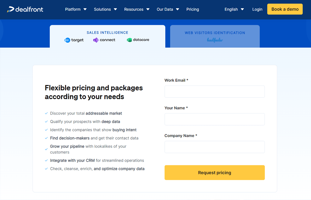 Dealfront Pricing 