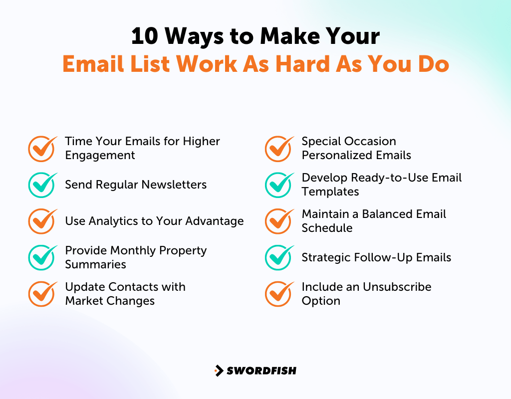 10 Ways to Make Your Email List Work As Hard As You Do