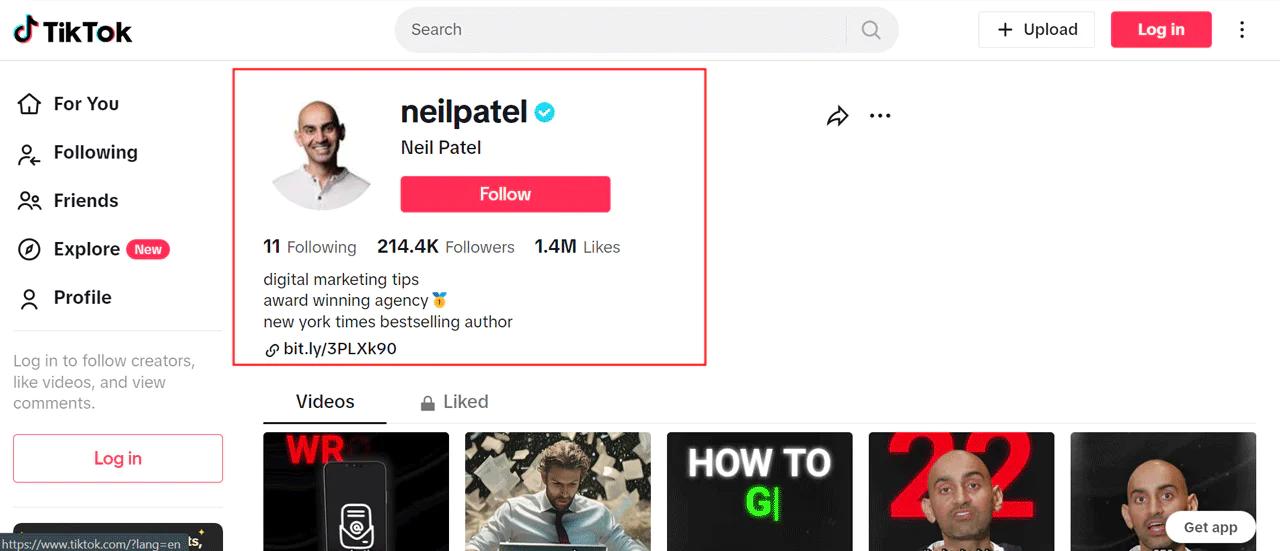 Access the Profile