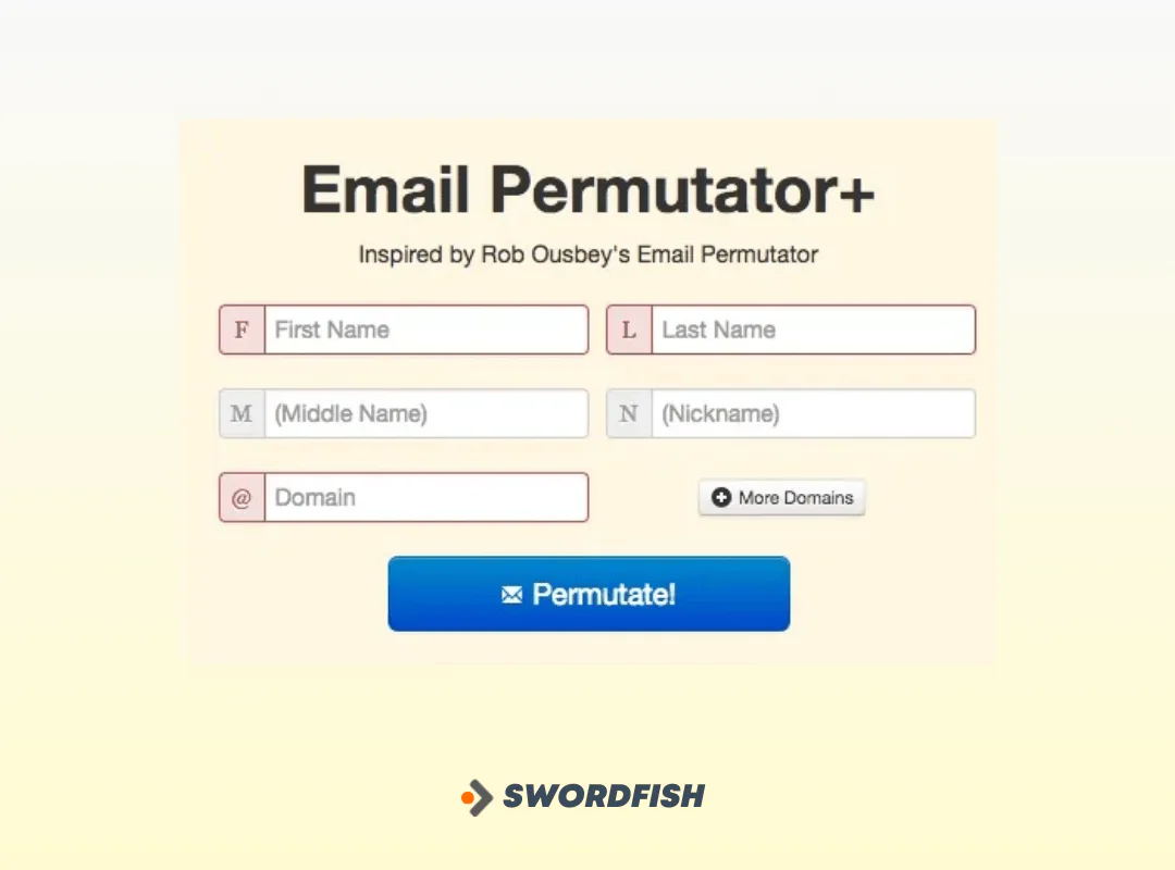 Automate Guessing with Email Permutator