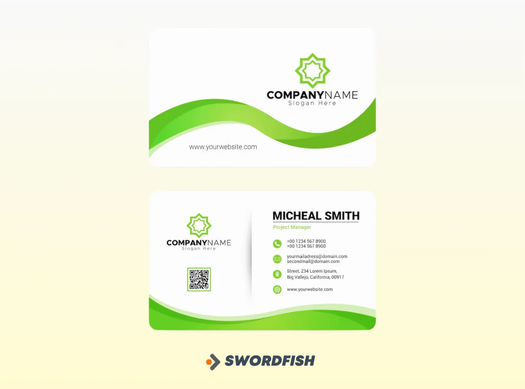 Look for Business Cards Shared Online