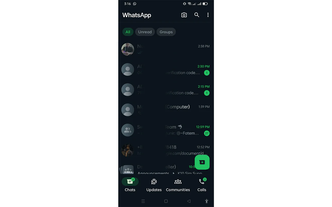 Open WhatsApp
