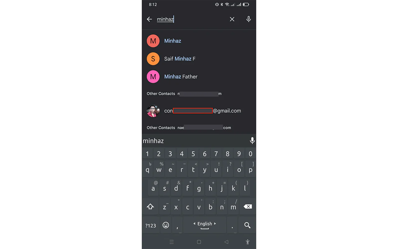 Search for the Contact