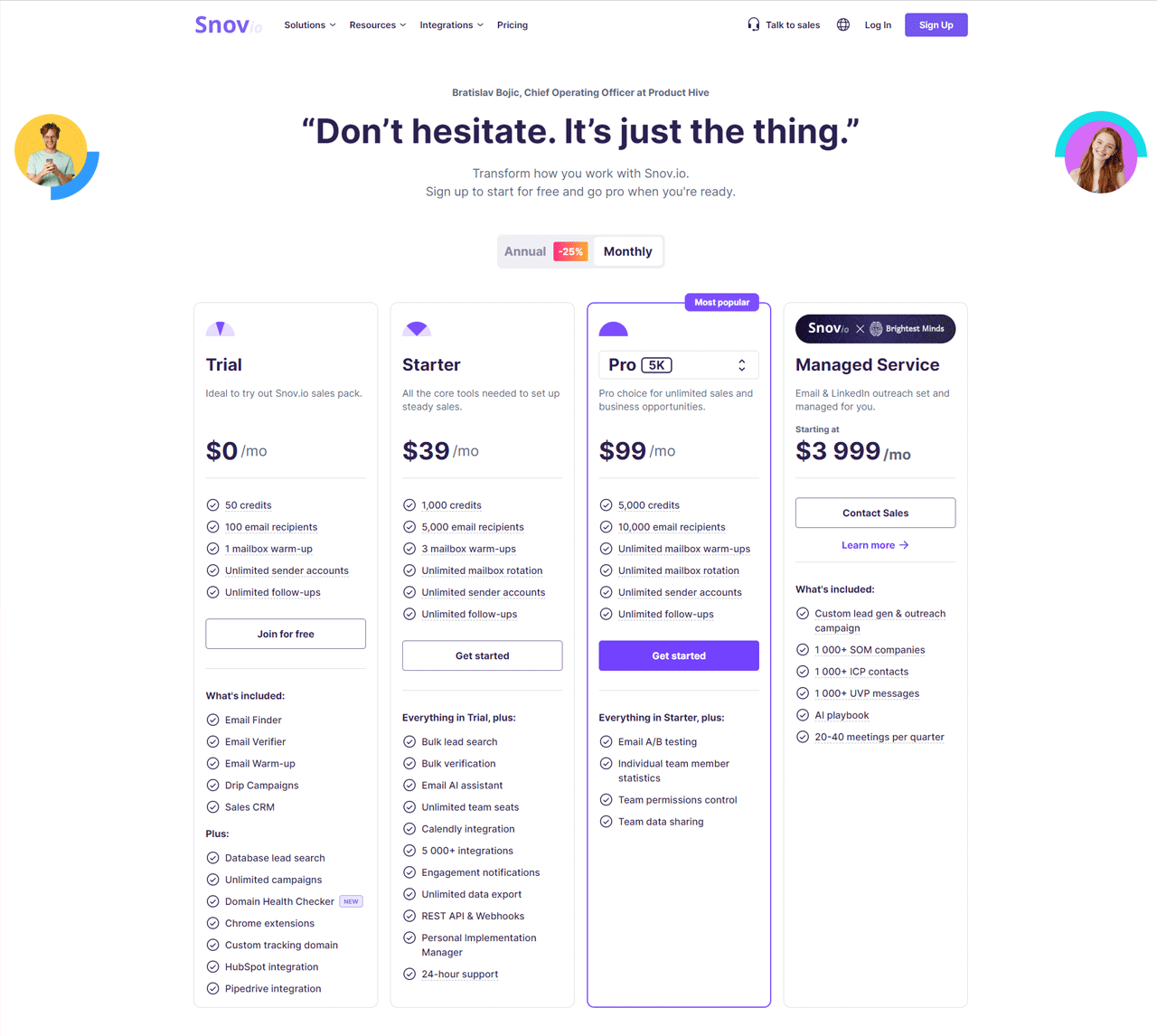 Snov.io Pricing