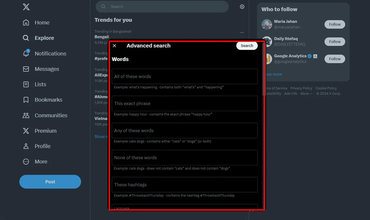 Use the Twitter