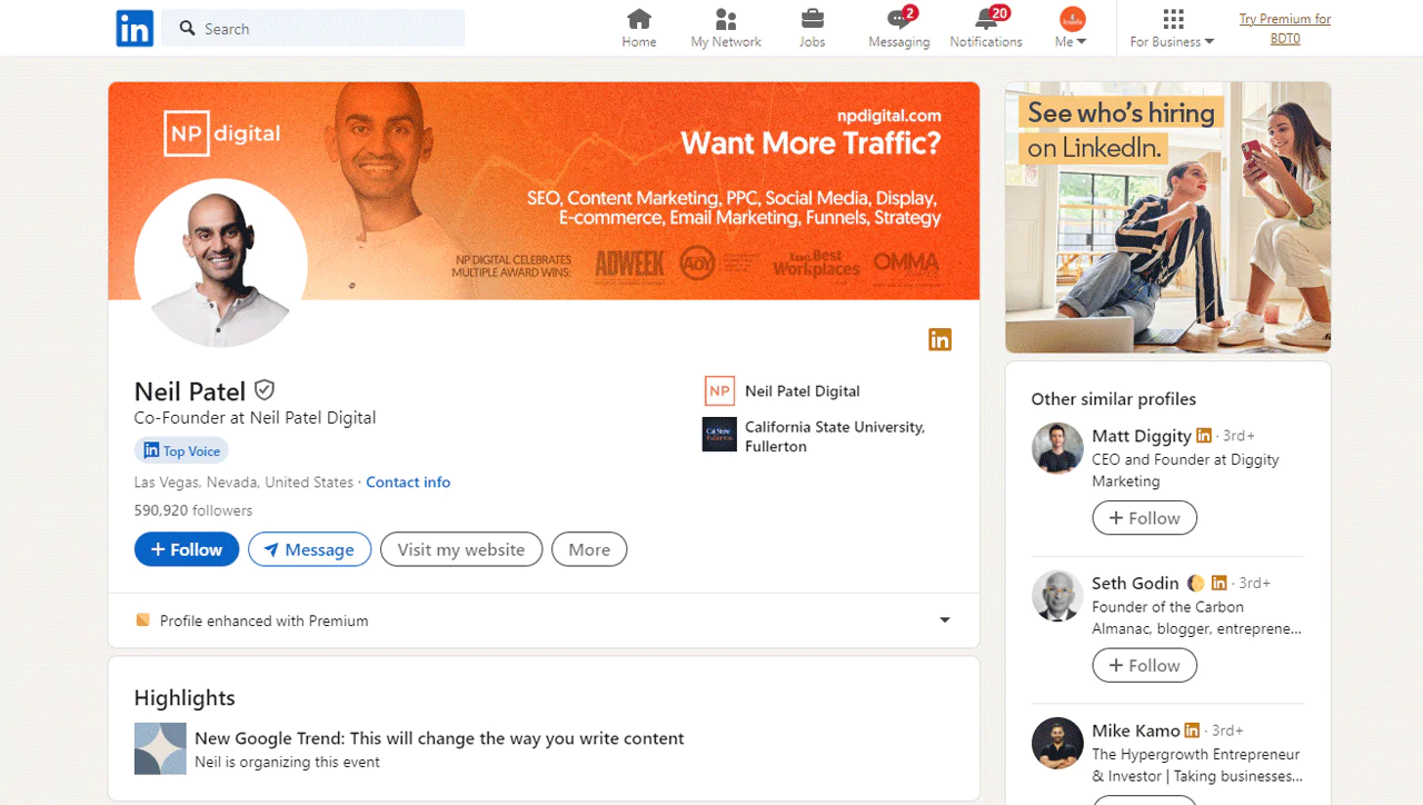 Visit LinkedIn  Profile