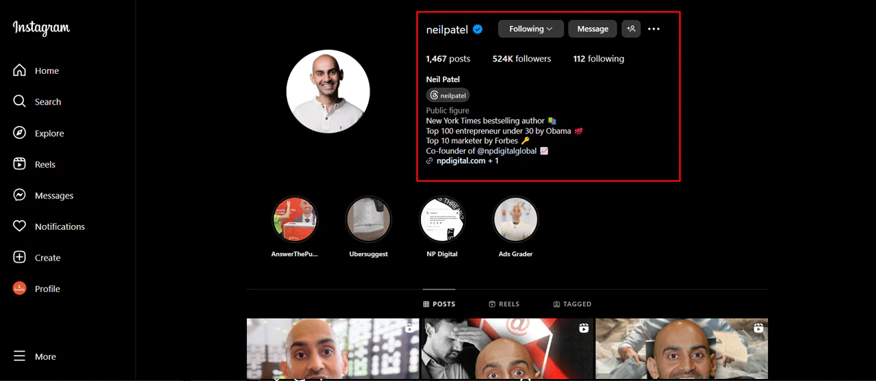 Visit Their Profile
