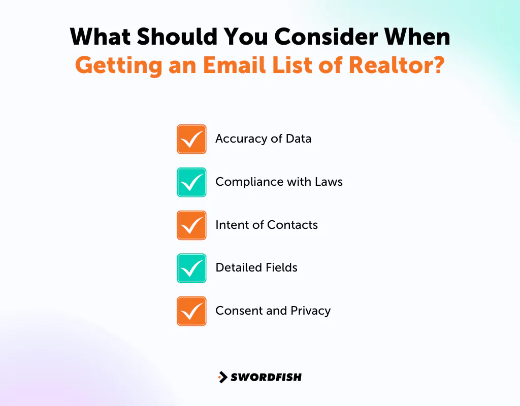 What Should You Consider When Getting an Email List of Realtors