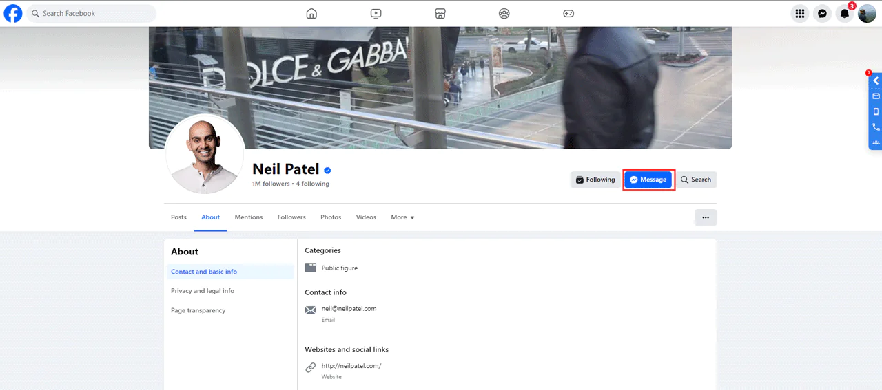 facebook-Send-a-Message
