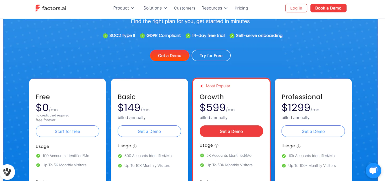 factors ai pricing