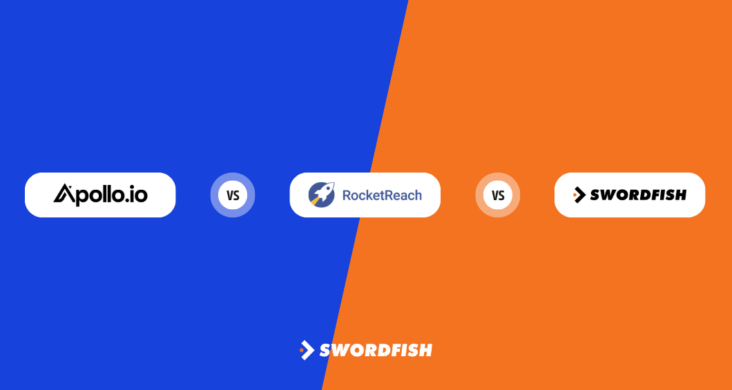 Apollo vs RocketReach vs Swordfish