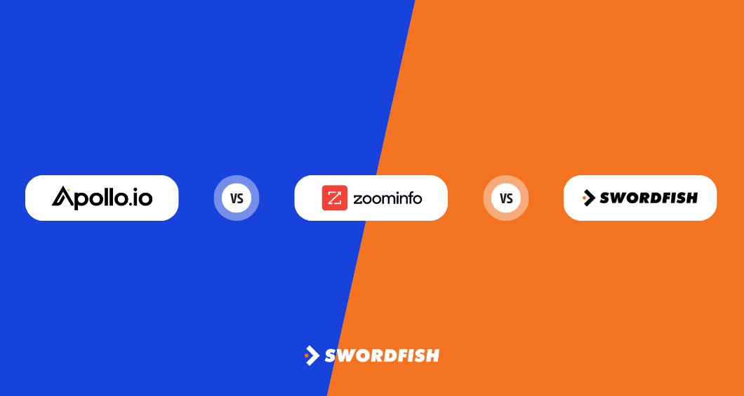 Apollo.io vs ZoomInfo vs Swordfish AI