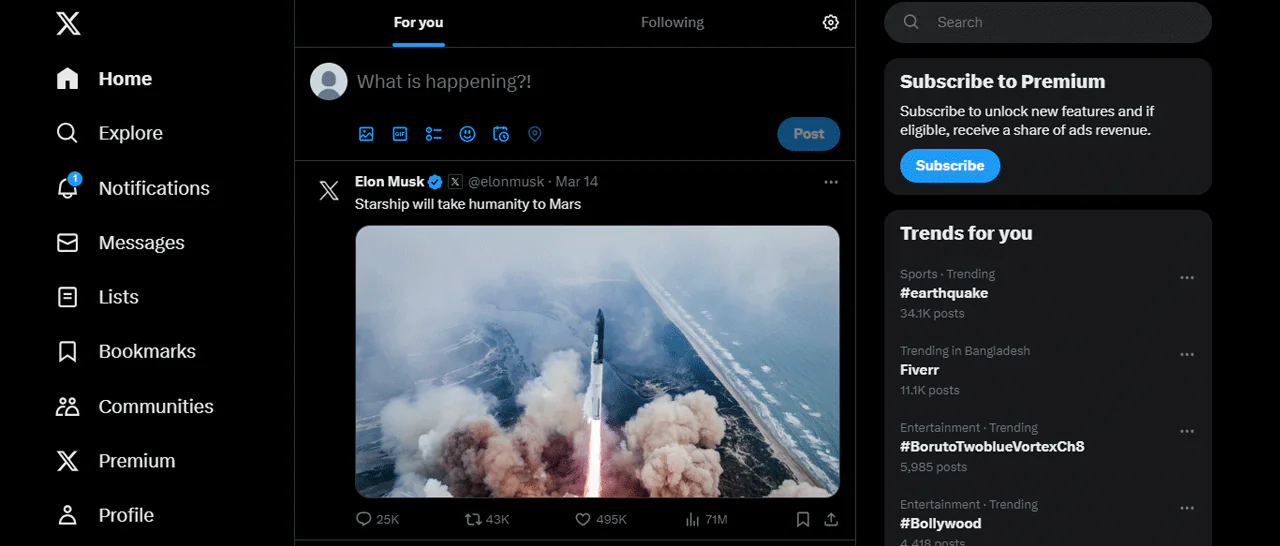 visit a profile