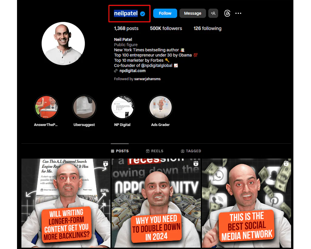 Copy-the-exact-Instagram-username