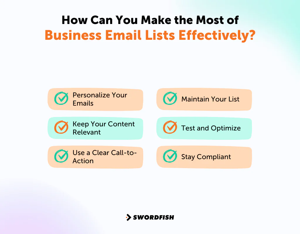 How Can You Make the Most of Business Email Lists Effectively