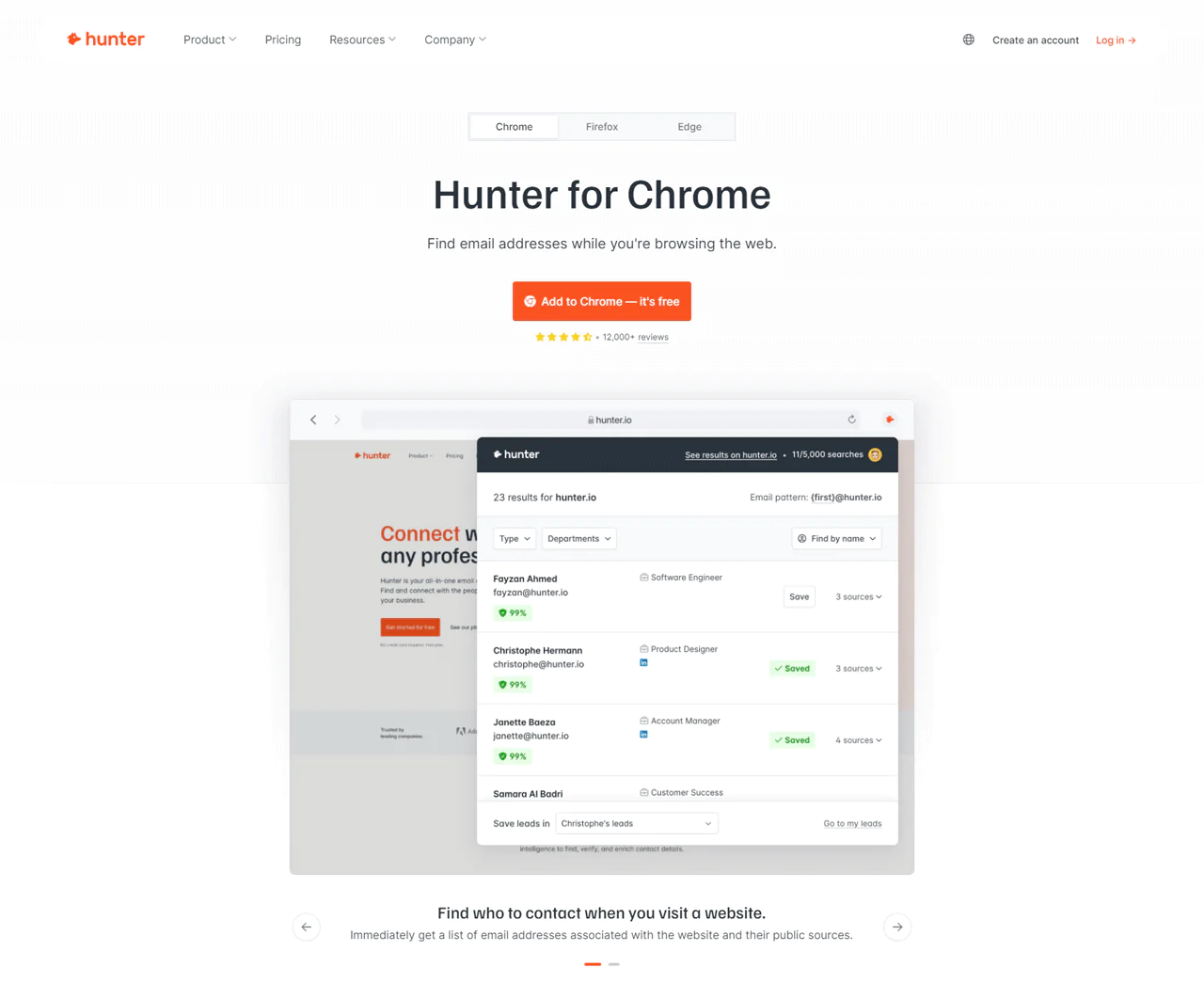 Hunter.io-Chrome-Extension
