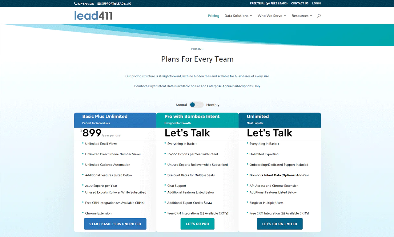Lead411-Pricing