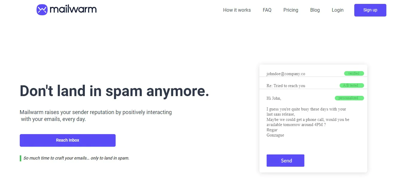 Mailwarm