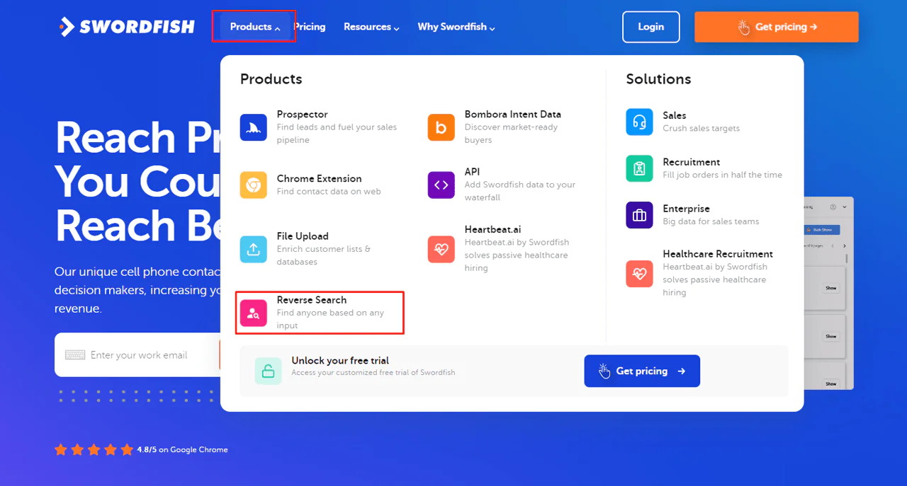 product & Reverse-Search