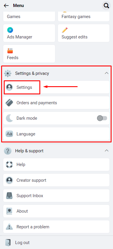 Settings & Privacy