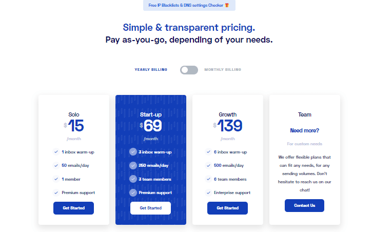 Warmbox.ai Pricing