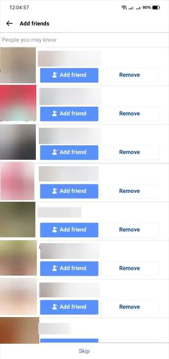 Review Synced Contacts