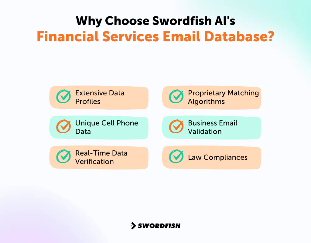 Why Choose Swordfish AI's Financial Services Email Database