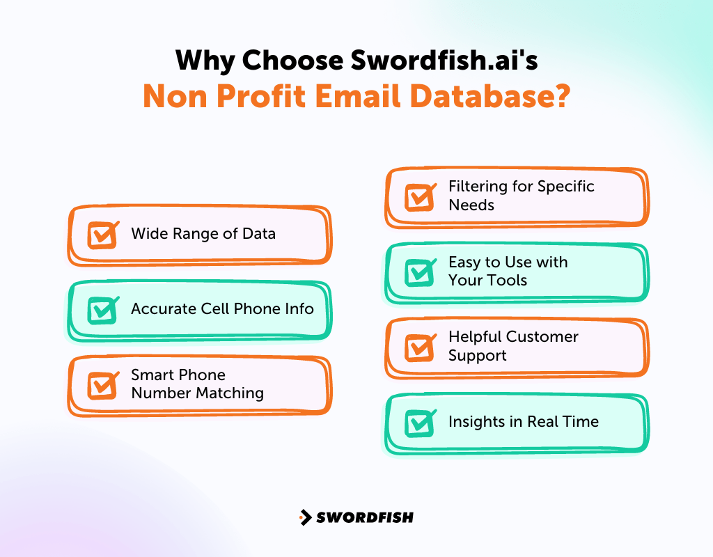 Why Choose Swordfish AI's Non Profit Email Database