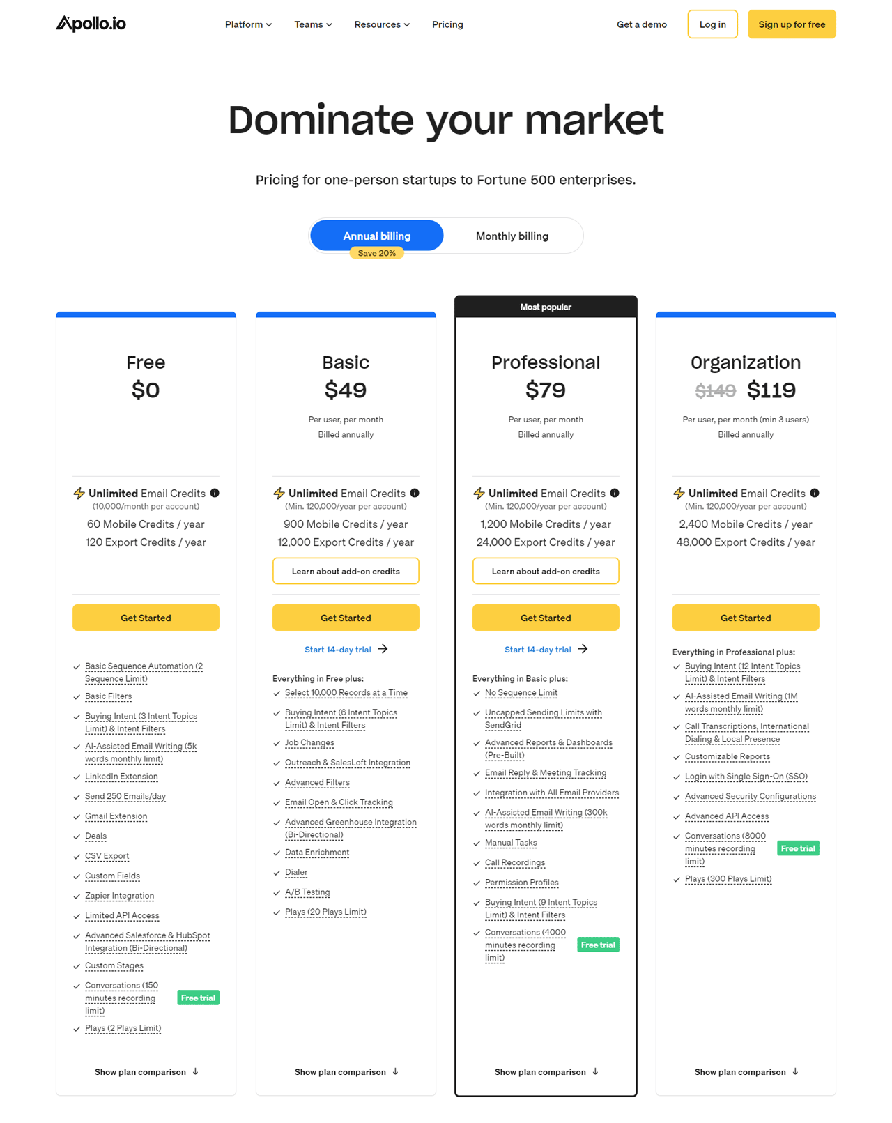 apollo-io-Pricing