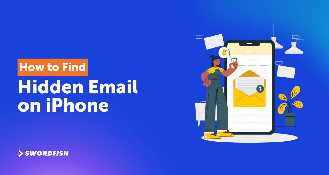how to find hidden email on iPhone