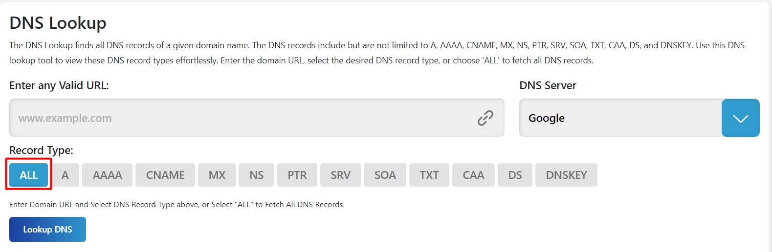 select record type