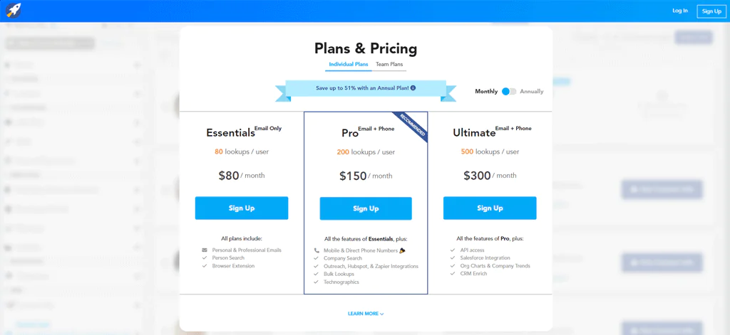RocketReach Pricing
