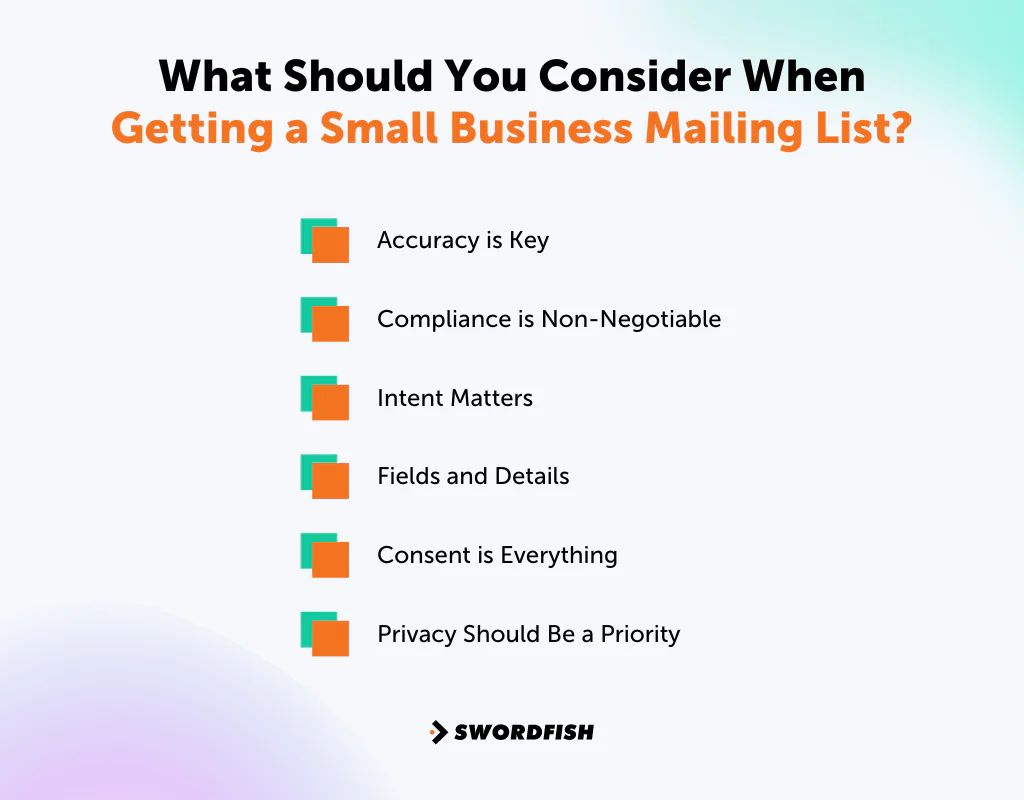 What Should You Consider When Getting a Small Business Mailing List