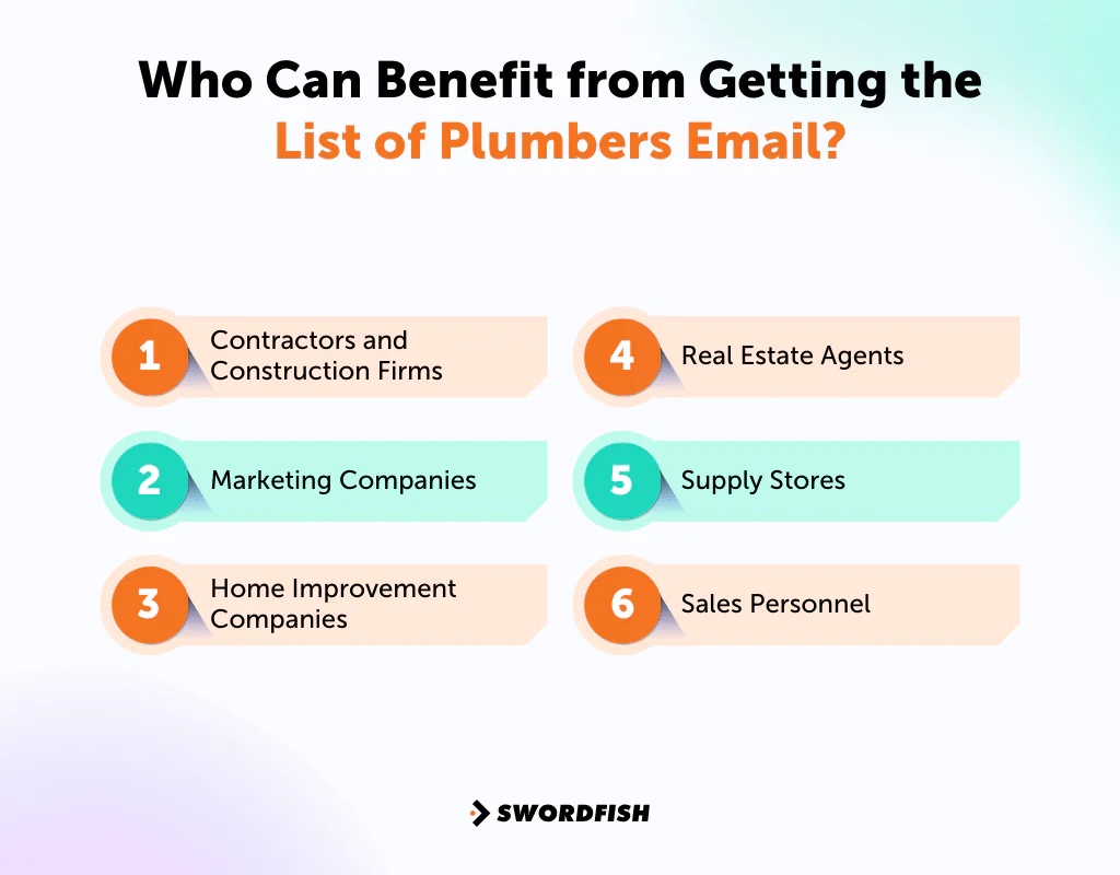 Who Can Benefit from Getting the List of Plumbers Email
