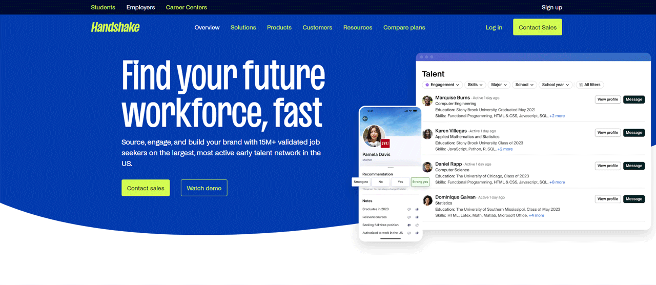 Handshake Talent Engagement Suite