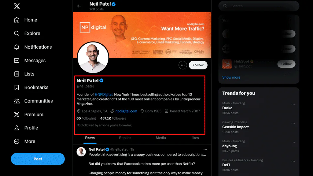 Review the Bio