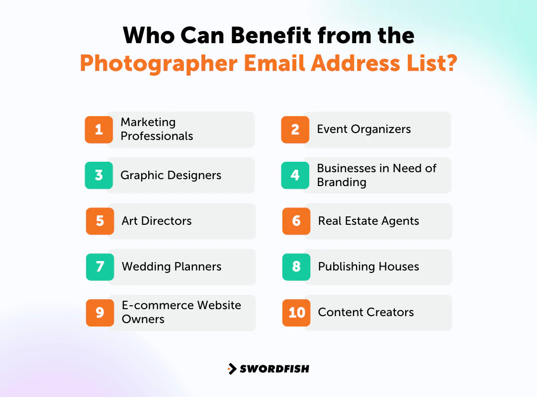 Who Can Benefit from the Photographer Email Address List