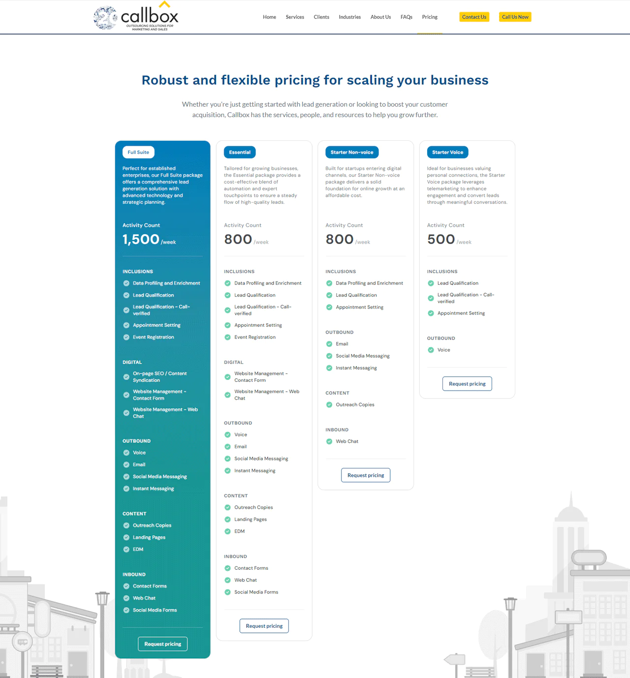 Callbox Pricing