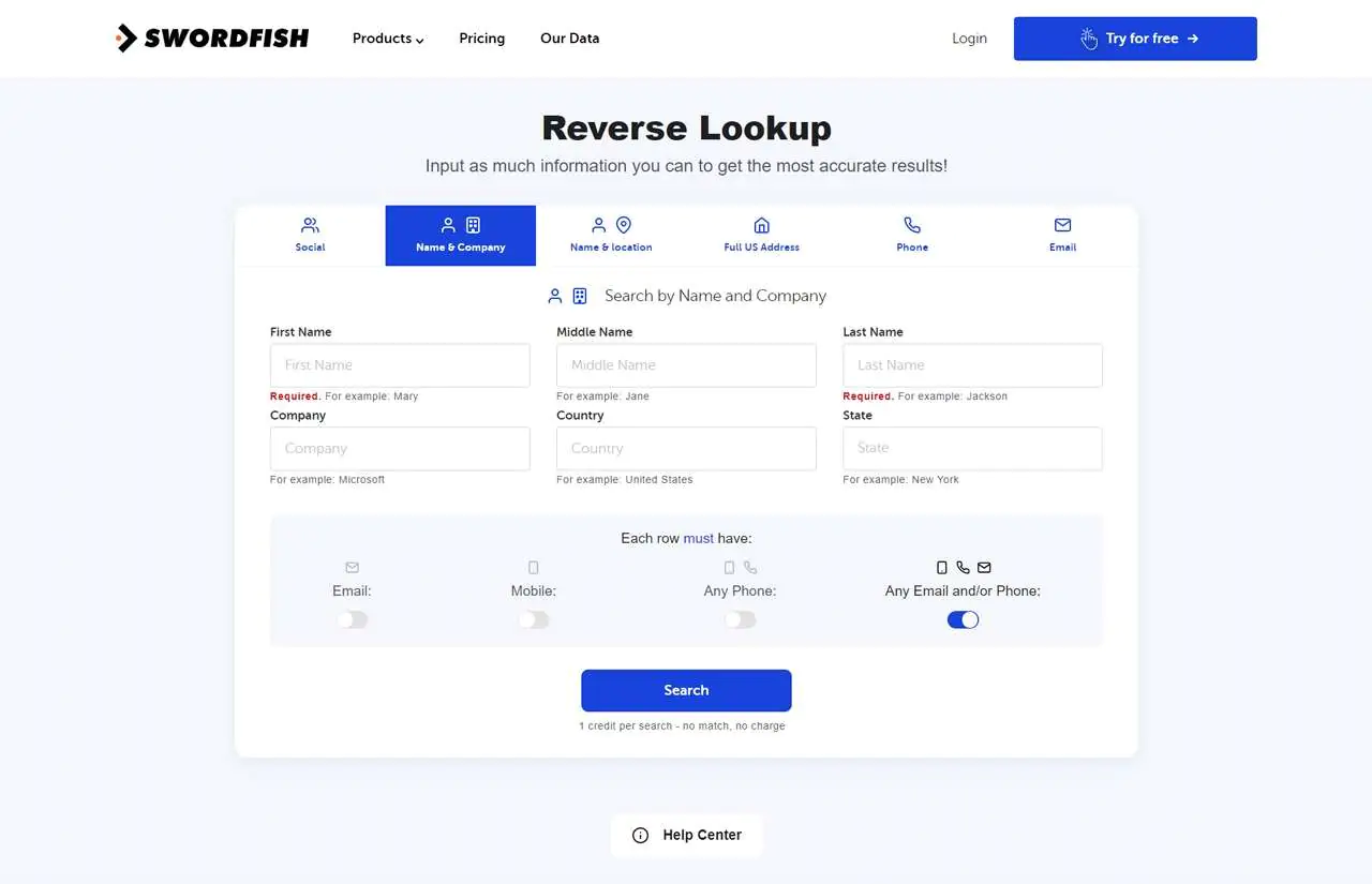 Reverse Lookup