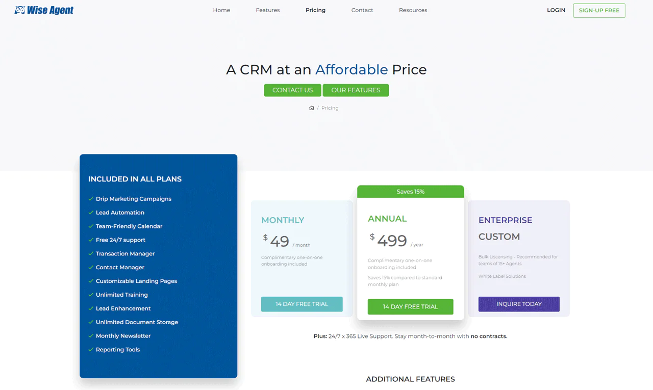Wise-Agent-Pricing