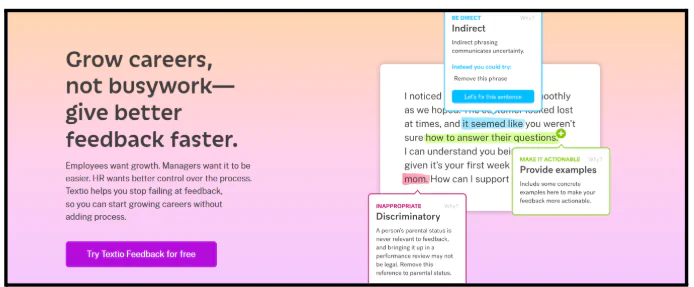 Recruiting software Textio tool enhancing inclusive language