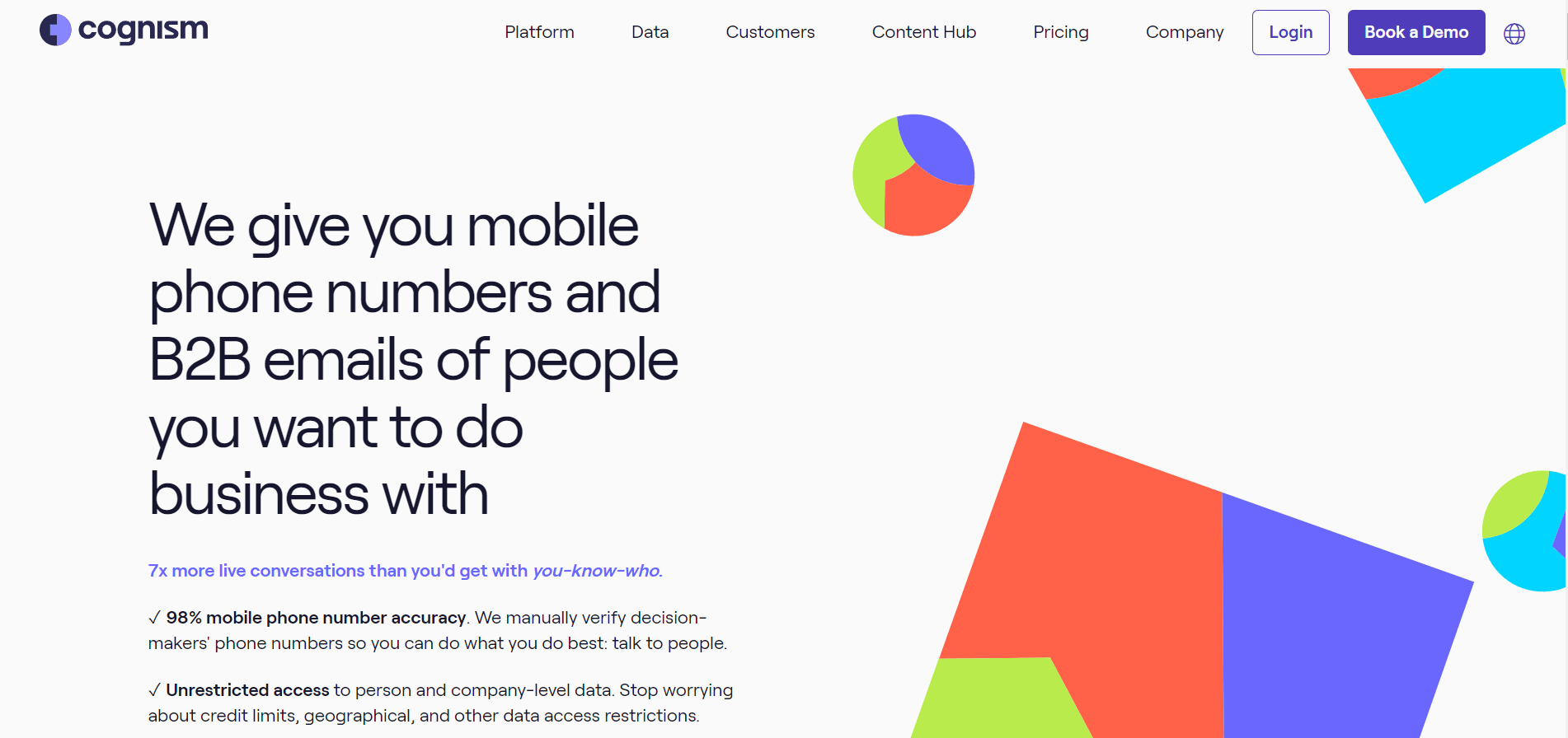 Cognism app, one of the best sales intelligence tools for streamlined B2B data management